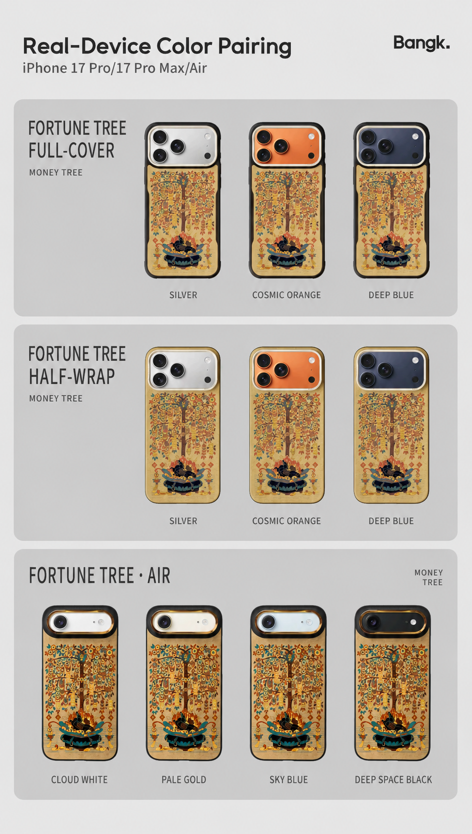 AVOBANGK Fortune Tree Aramid Fiber Case for iPhone 17 Pro / 17 Pro Max / iPhone Air