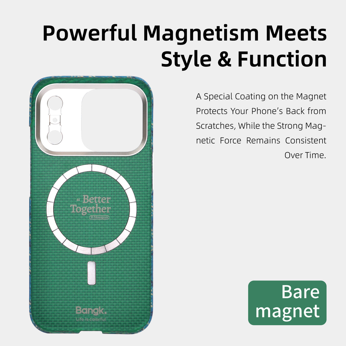 AVOBANGK Monogram Half-Cover Magnetic Vectran Fiber Case