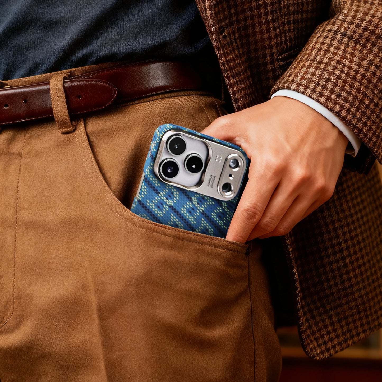 AVOBANGK Monogram Half-Cover Magnetic Vectran Fiber Case