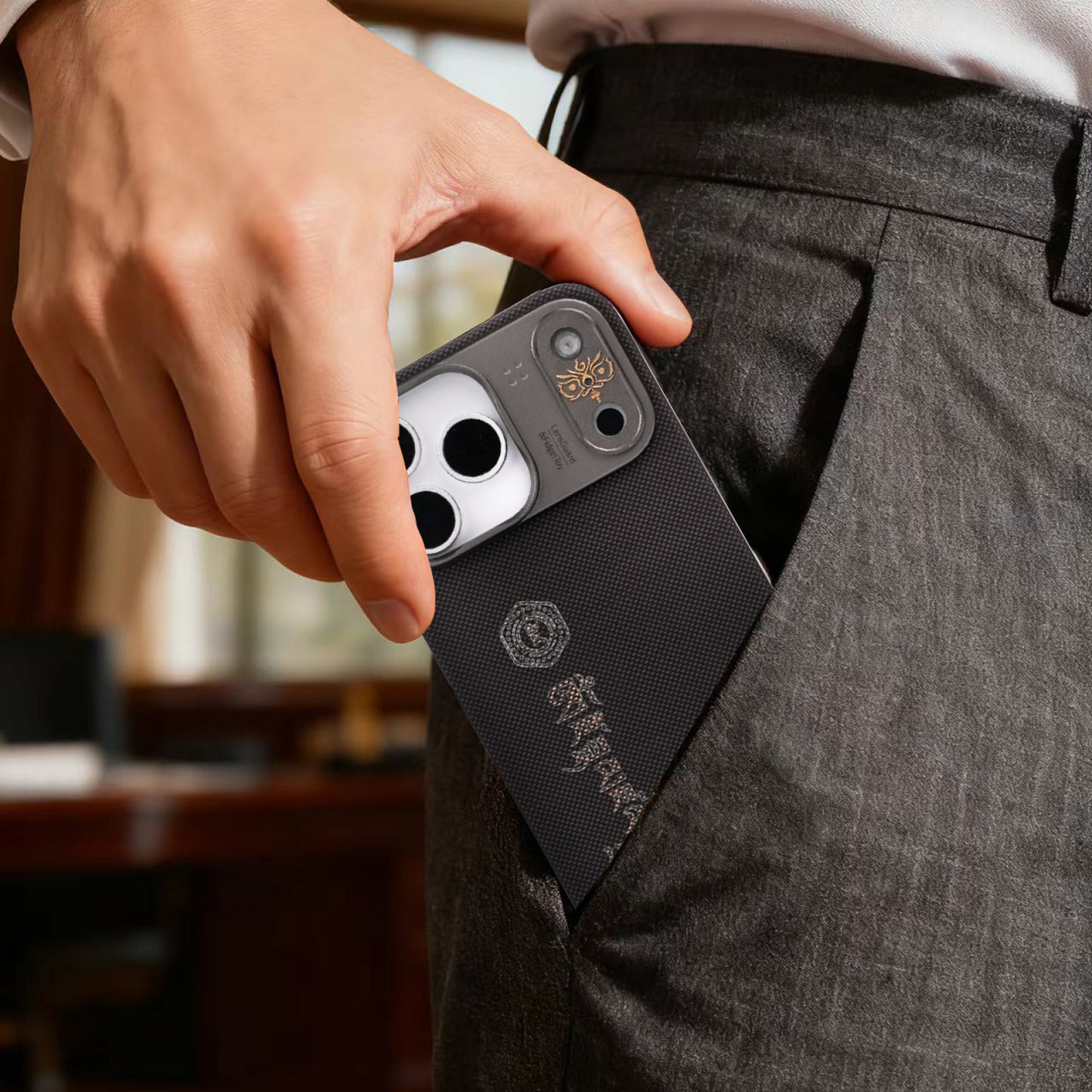 AVOBANGK Yellow Jambhala Magnetic Vectran Fiber iPhone Case