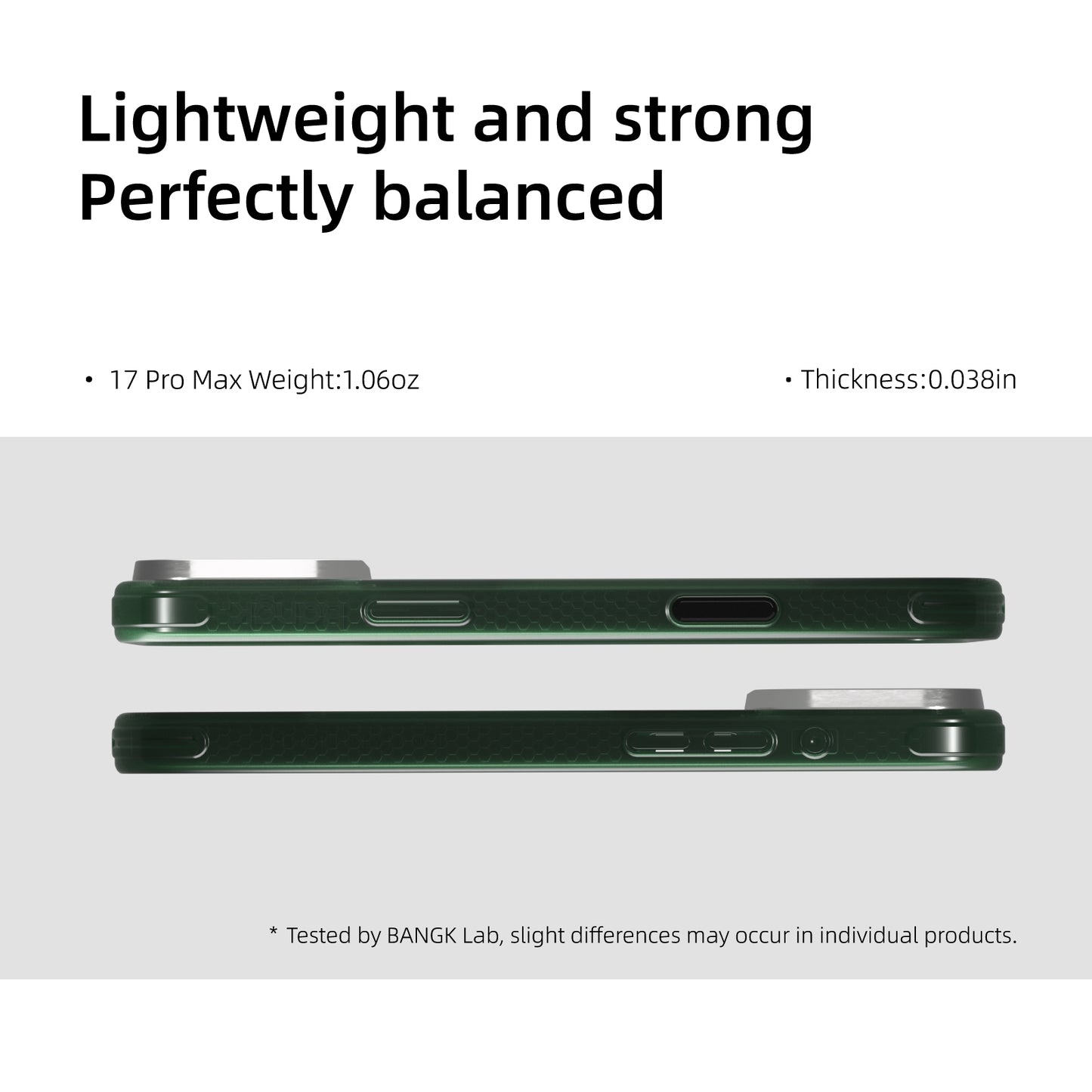 AVOBANGK Aurora Green Glow-in-the-Dark Magnetic Vectran Fiber Case for iPhone 17 Pro Max
