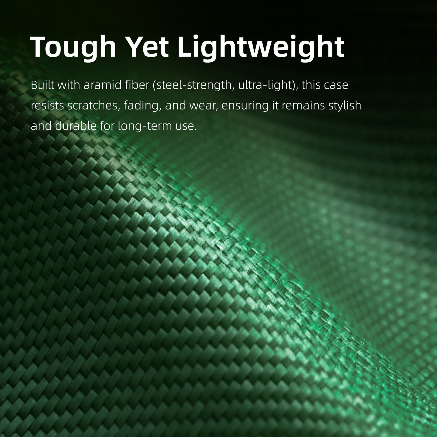 AVOBANGK Aurora Green Glow-in-the-Dark Magnetic Vectran Fiber Case for iPhone 17 Pro Max