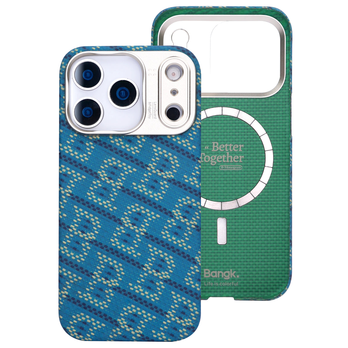 AVOBANGK Monogram Half-Cover Magnetic Vectran Fiber Case