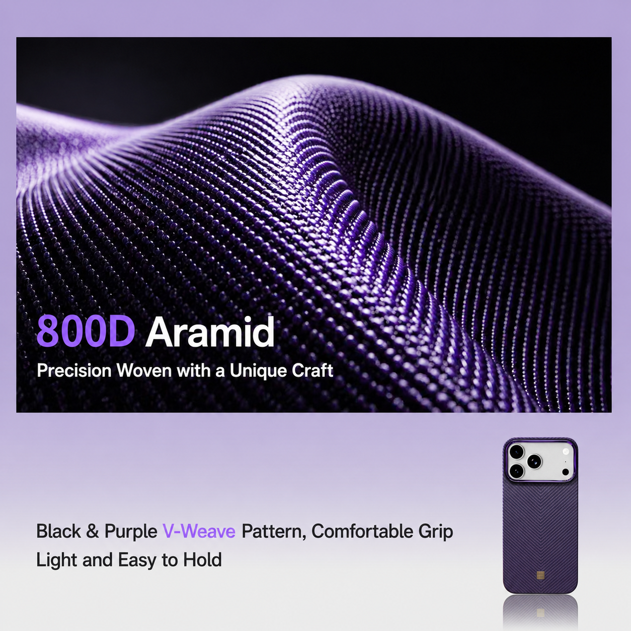 AVOBANGK Ninefold Violet Flame Aramid Fiber Case