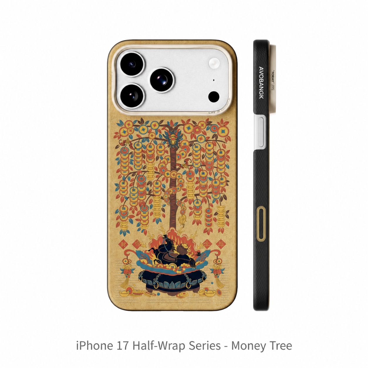 AVOBANGK Fortune Tree Aramid Fiber Case for iPhone 17 Pro / 17 Pro Max / iPhone Air