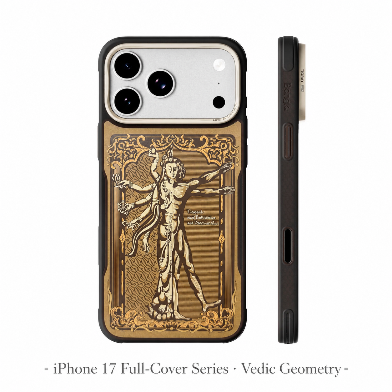 AVOBANGK Vedic Geometry “Thousand-Armed Guanyin” Magnetic Aramid Fiber Case