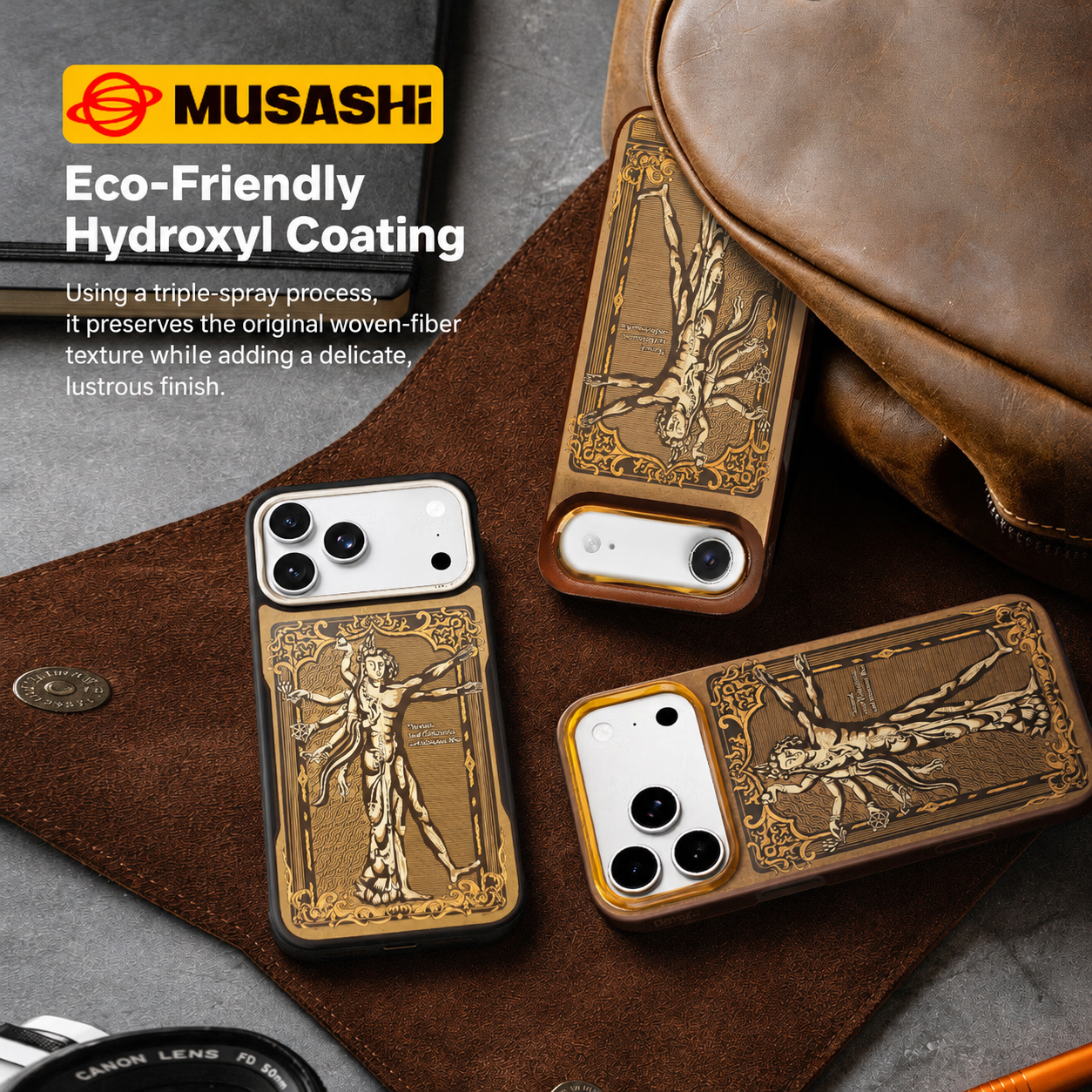 AVOBANGK Vedic Geometry “Thousand-Armed Guanyin” Magnetic Aramid Fiber Case