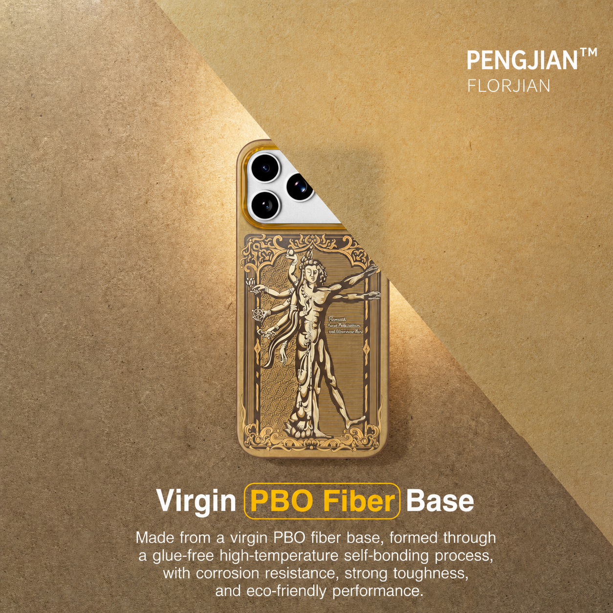 AVOBANGK Vedic Geometry “Thousand-Armed Guanyin” Magnetic Aramid Fiber Case