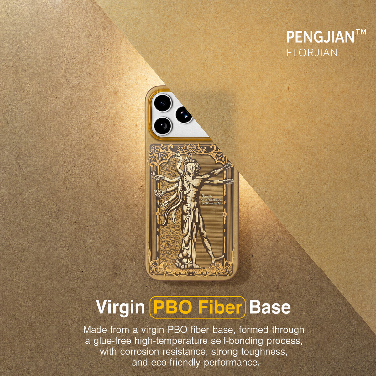 AVOBANGK Vedic Geometry “Thousand-Armed Guanyin” Magnetic Aramid Fiber Case