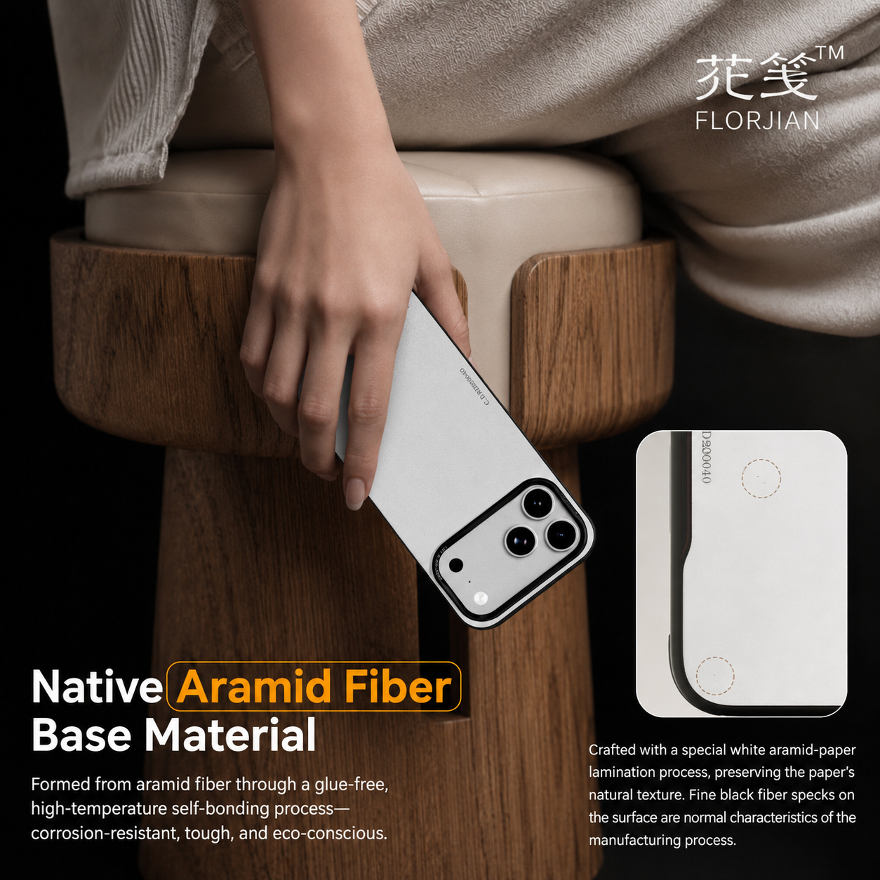 AVOBANGK The Folded Letter Full-Cover Magnetic PBO Aramid Fiber Case