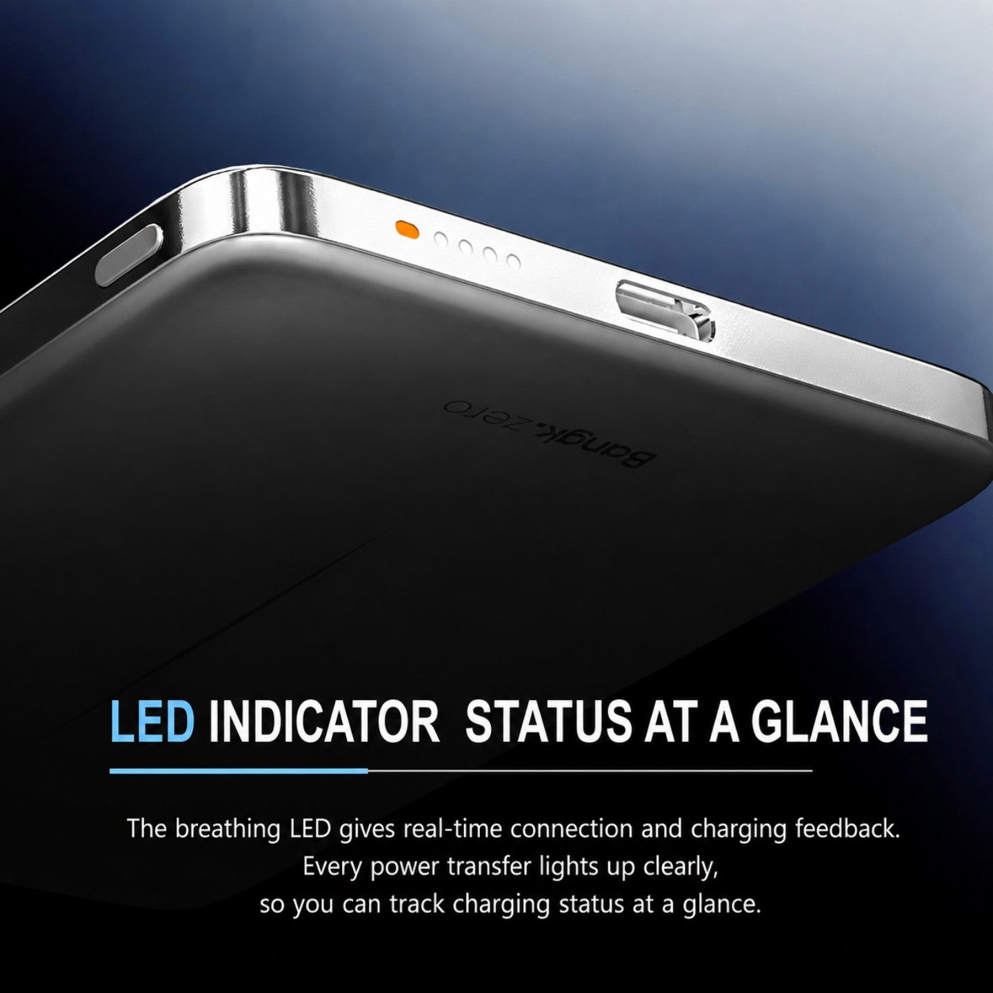 BANGK.ZERO Ultra-Slim Magnetic Power Bank 5000mAh