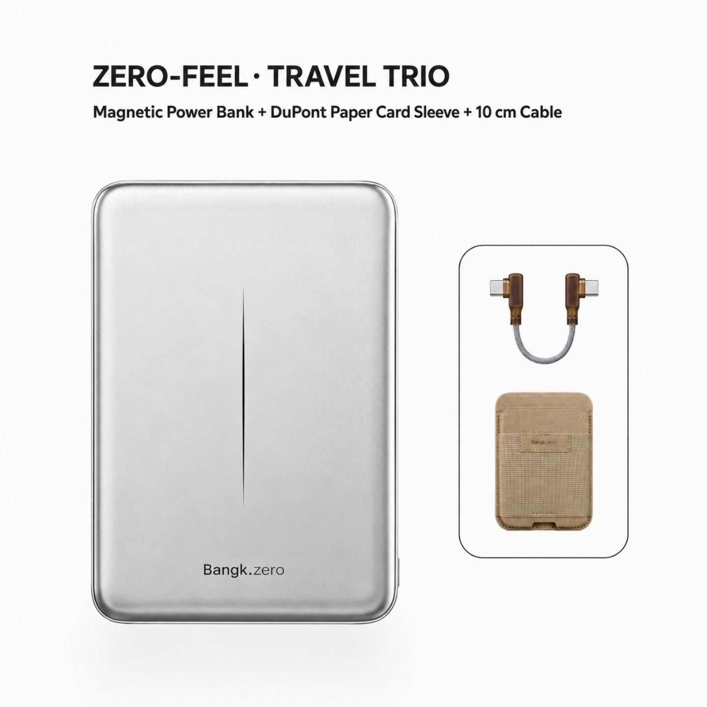 BANGK.ZERO Ultra-Slim Magnetic Power Bank 5000mAh